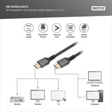 Digitus DB-340201-020-S, Kabel Sort/grå