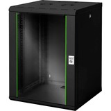 Digitus DN-19 16U-6/6-SW stativ Vægmonteret stativ Sort, IT kabinet Sort, Vægmonteret stativ, 16U, 100 kg, Nøglelås, Sort