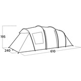 Easy Camp 120492 Leka Twin 6, Telt olivengrøn