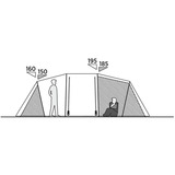 Easy Camp 120492 Leka Twin 6, Telt olivengrøn