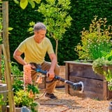 GARDENA Batteri-multirengøringsmiddel AquaBrush Patio 18V P4A solo, Hårdt gulv rengøringsmiddel grå/Turkis