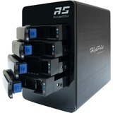 HighPoint RocketStor 6314B TB 2 to TB 3, Drev kabinet Sort