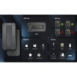 ICY BOX IB-1980M-80G M.2 NVMe SSD kabinet, Drev kabinet Sort