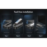 ICY BOX IB-1980M-80G M.2 NVMe SSD kabinet, Drev kabinet Sort