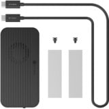 ICY BOX IB-1980M-80G M.2 NVMe SSD kabinet, Drev kabinet Sort