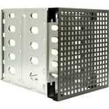 Inter-Tech 5,25" > 3,5" monteringsramme, Monteringsrammen Sort