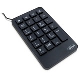 Inter-Tech KB-120 numerisk tastatur Universel USB Sort Sort, USB, 23, Universel, 1,4 m, Sort