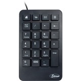 Inter-Tech KB-120 numerisk tastatur Universel USB Sort Sort, USB, 23, Universel, 1,4 m, Sort