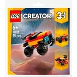 LEGO Creator Ombyggelig mini-monstertruck, Bygge legetøj Byggesæt, 6 År, Plast, 55 stk, 50 g