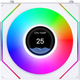 Lian Li UNI FAN SL-INF LCD FLEX 120 Wireless, Sag fan Hvid