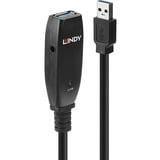 Lindy 43322 USB-kabel 15 m USB 3.2 Gen 1 (3.1 Gen 1) USB A Sort, Forlængerledning Sort, 15 m, USB A, USB A, USB 3.2 Gen 1 (3.1 Gen 1), 5000 Mbit/s, Sort