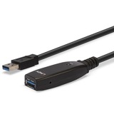 Lindy 43322 USB-kabel 15 m USB 3.2 Gen 1 (3.1 Gen 1) USB A Sort, Forlængerledning Sort, 15 m, USB A, USB A, USB 3.2 Gen 1 (3.1 Gen 1), 5000 Mbit/s, Sort