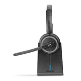 Lindy L118 Trådløst kontor-headset med opladningsstation Sort