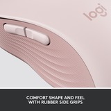 Logitech Signature M650 mus Højre hånd RF trådløs + Bluetooth Optisk 2000 dpi Rosa, Højre hånd, Optisk, RF trådløs + Bluetooth, 2000 dpi, Lyserød