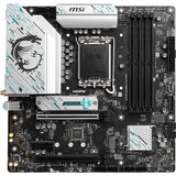 MSI B760M GAMING PLUS WIFI bundkort Intel B760 LGA 1700 micro ATX Sort/Sølv, Intel, LGA 1700, Intel® Celeron®, Intel® Pentium® Gold, LGA 1700, DDR5-SDRAM, 192 GB