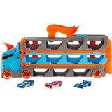 Mattel City Speedway Hauler, Spil køretøj Blå/Orange, Køretøjssæt, 4 År, Plast, Grå, Flerfarvet