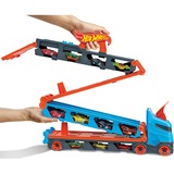 Mattel City Speedway Hauler, Spil køretøj Blå/Orange, Køretøjssæt, 4 År, Plast, Grå, Flerfarvet