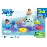 PLAYMOBIL Junior Aqua & Tinti: Farverig blæksprutte, Bygge legetøj 
