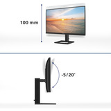 Philips LED-skærm Sort