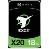 Seagate Enterprise Exos X20 harddisk 18 TB 7200 rpm 3.5" SAS 18 TB, 7200 rpm, 3.5", SAS