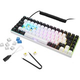 Sharkoon Gaming-tastatur Hvid, PT-layout, Gateron Yellow