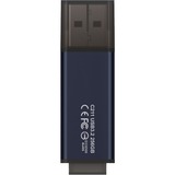 Team Group C211 USB-nøgle 32 GB USB Type-A 3.2 Gen 1 (3.1 Gen 1) Blå, USB-stik dark blue grey, 32 GB, USB Type-A, 3.2 Gen 1 (3.1 Gen 1), Hætte, 8 g, Blå
