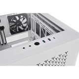 Thermaltake Divider 200 TG Air Snow Micro Micro Tower Hvid, Towerkabinet Hvid, Micro Tower, PC, Hvid, SPCC, Hærdet glas, Spil, Blå, Grøn, Rød