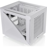 Thermaltake Divider 200 TG Air Snow Micro Micro Tower Hvid, Towerkabinet Hvid, Micro Tower, PC, Hvid, SPCC, Hærdet glas, Spil, Blå, Grøn, Rød