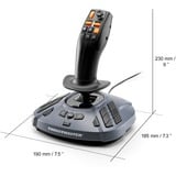 Thrustmaster Joystick Sort/Blå-grå