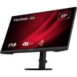 ViewSonic VG Series VG2708-4K LED display 68,6 cm (27") 3840 x 2160 pixel 4K Ultra HD Sort, LED-skærm Sort (mat), 68,6 cm (27"), 3840 x 2160 pixel, 4K Ultra HD, LED, 4 ms, Sort