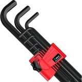 Wera 950/9 Hex-Plus 7 vinkelnøglesæt, 9 dele, Skruetrækker Sort