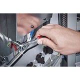 Wiha Omstillingsskralde 1/4", trykknap og kuglefastgørelse, Zyklop Sort/Rød