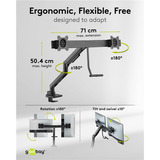 goobay 74074, Skærmbeslag Sort