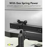 goobay 74074, Skærmbeslag Sort