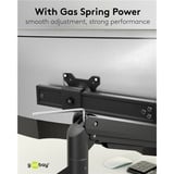 goobay Dobbelt skærmholder Office, Skærmbeslag Sort