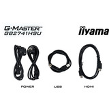 iiyama G-MASTER GB2741HSU-B1 computerskærm 68,6 cm (27") 1920 x 1080 pixel Fuld HD LED Sort, Gaming Skærm Sort (mat), 68,6 cm (27"), 1920 x 1080 pixel, Fuld HD, LED, Sort