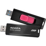 ADATA SC610 2 TB USB Type-A 3.2 Gen 2 (3.1 Gen 2) Sort, Solid state-drev Sort, 2 TB, USB Type-A, 3.2 Gen 2 (3.1 Gen 2), 550 MB/s, 10 Gbit/sek., Sort