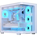 Aerocool P500C Midi Tower Hvid, Towerkabinet Hvid, Midi Tower, PC, Hvid, ATX, micro ATX, Mini-ITX, SPCC, Hærdet glas, Spil