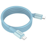 Ansmann Silikonekabel USB-C til USB-C Blå