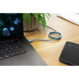 Ansmann Silikonekabel USB-C til USB-C Blå