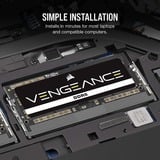 Corsair CMSX32GX5M1A5600C48, Hukommelse Sort