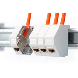 Digitus Keystone-kabinet til DIN-skinne montering, IP20, Boliger Hvid