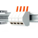 Digitus Keystone-kabinet til DIN-skinne montering, IP20, Boliger Hvid