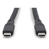 Digitus USB4 Gen 3x2 silikone tilslutningskabel USB-C > USB-C Sort
