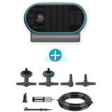 GARDENA Solvanding AquaBloom L sæt, Kunstvanding styring grå/Turkis