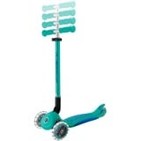 GLOBBER Primo Foldable Plus Lights, Scooter Turkis/mørkeblå