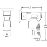 Hazet Mini excenterslibersæt, 36 dele, Tilfældige rystepudser Blå/Sort
