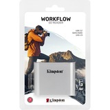 Kingston Workflow SD Reader kortlæser USB 3.2 Gen 1 (3.1 Gen 1) Sort, Sølv Sølv/Sort