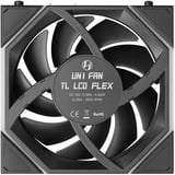Lian Li UNI FAN TL LCD FLEX 120 Wireless, Sag fan Sort