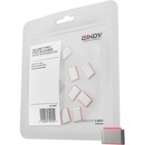 Lindy 40437 portblokering USB Type-C Lyserød 10 stk, Sikkerhed Rød, USB Type-C, Lyserød, 10 stk, 10 g